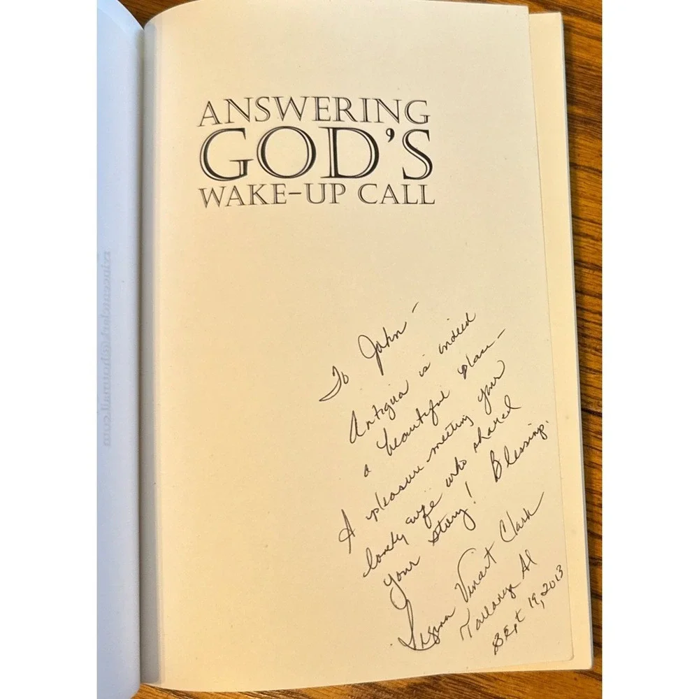 Signed Answering Gods Wake Up‎ Call Clark Devotional Christian Book